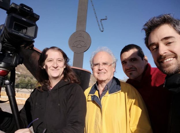 Equipo de rodaje para este viaje: Eli, Agusti, Salva y Juan